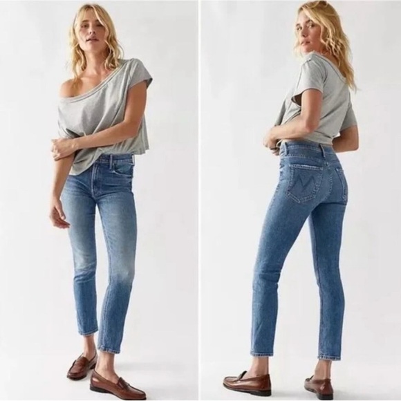 MOTHER The Mid Rise Dazzler Ankle Jeans Other Moods Women’s 24 - Picture 1 of 10